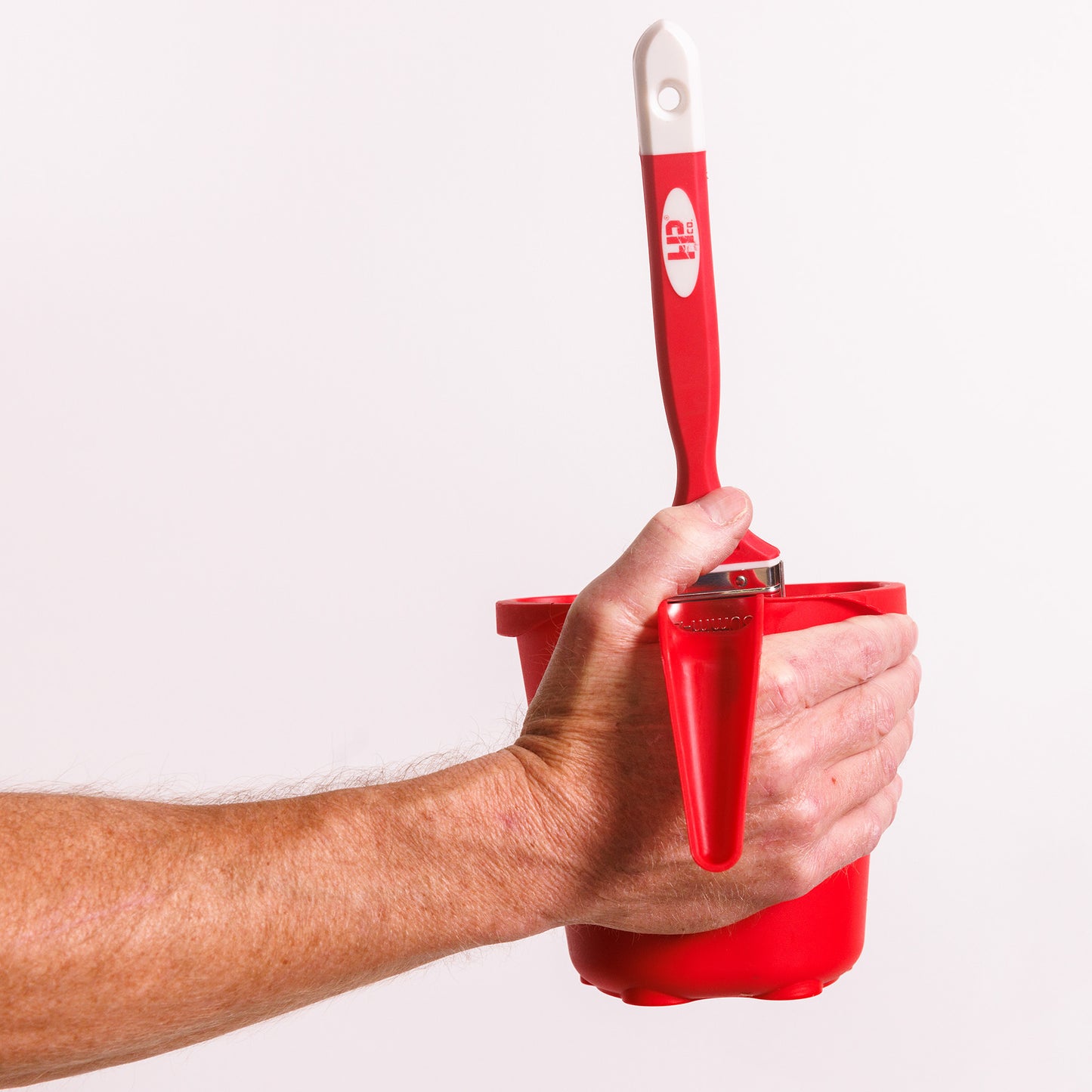 Handy Paint Cup 4-Pack – Durable Handheld Paint Containers with Built-In Brush Holder and Ergonomic Grip – Perfect for Small Painting Projects, Trim, and Touch-Ups