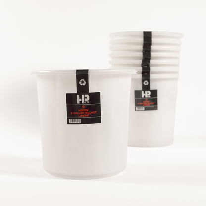 Handy Products 2-Gallon Bucket Liner -Bulk 24 Pack- Disposable, Solvent-Resistant Liner for Paint, Stain & Cleaning -Fits Most 2-Gallon Buckets