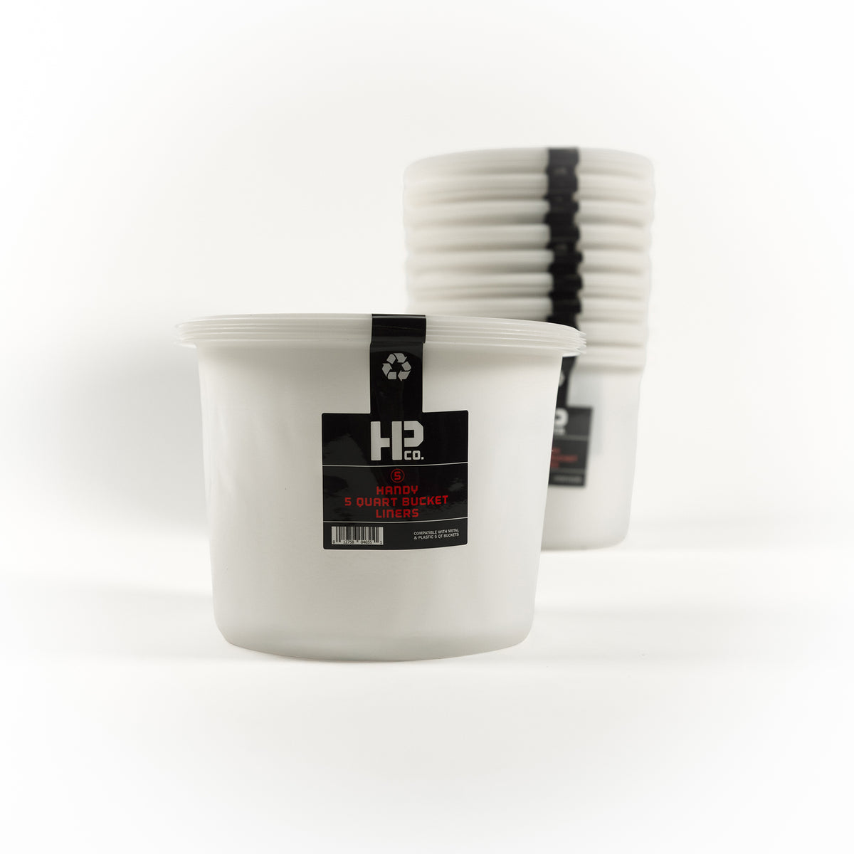 Handy Products 5 Quart Bucket Liner – Bulk 50 Pack - 10 packs of 5 liners - Disposable, Solvent-Resistant Liner for Paint, Stain, Adhesives & Cleaning – Fits Most Standard 5 Quart Buckets
