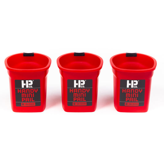 Handy Paint Pail Mini Pail- 3 Pack – Qty 3 10 oz Mini Bucket for Organizing, Crafting, or Decorating – Plastic Collectible Bucket for Desk, Home, or Jobsite Fun