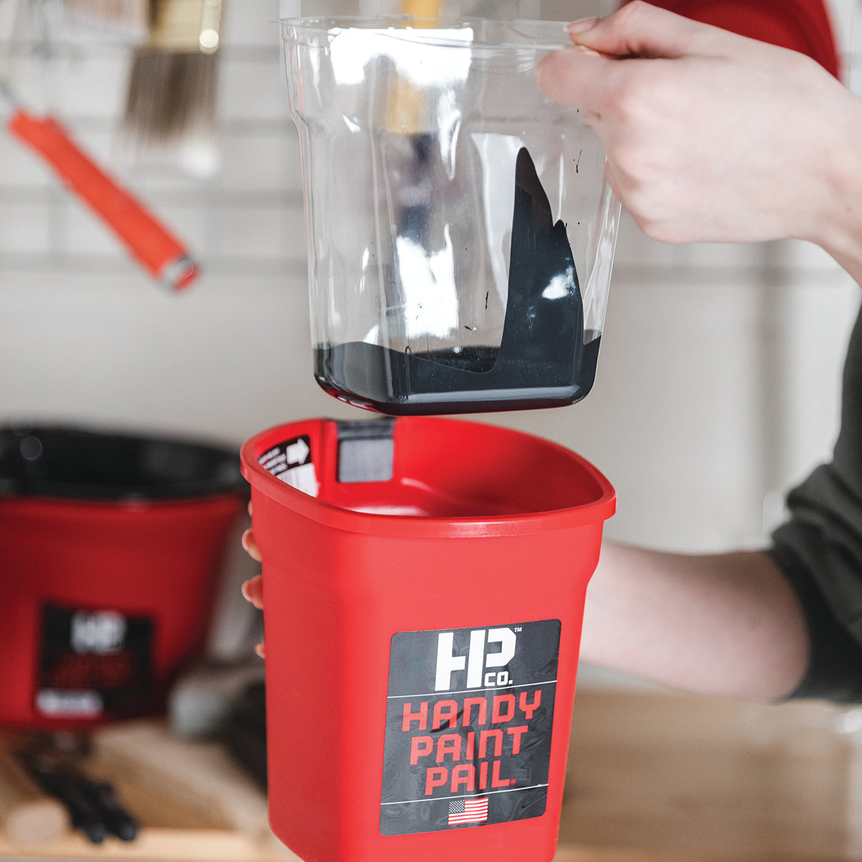 Handy Paint Pail Liners – 12 Disposable Inserts for Quick Clean-Up and Easy Color Changes, Designed to Fit Handy Paint Pail & 2" Sash Brush