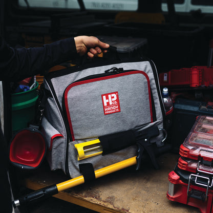 Handy Tool Bag Deluxe – Tool Tote Organizer | Water-Resistant, Reinforced Base, Padded Shoulder Strap | Ideal for Electricians, Contractors, DIYers
